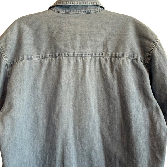 Mens Vintage Bugle Boy Denim Short Sleeve Shirt - Size Medium - Picture 4 of 5